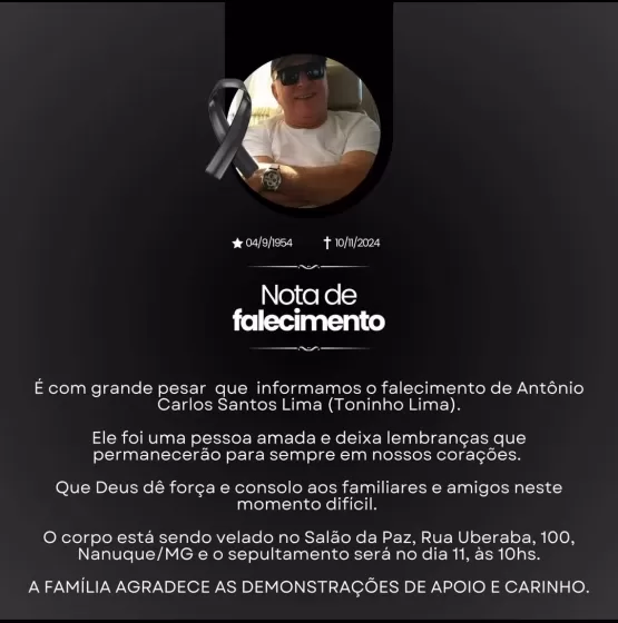 Morre Toninho Lima