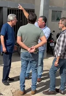 Deputado Gustavo Santana visita obras do Hospital Renato Azeredo em Nanuque