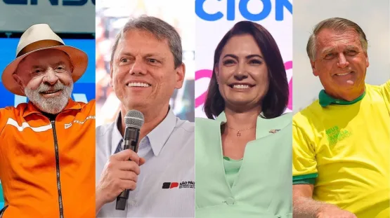 Pesquisa Futura/Apex mostra Lula atrás de Bolsonaro, Michelle e Tarcísio em cenários de segundo turno Pesquisa Futura/Apex mostra Lula atrás de Bolsonaro, Michelle e Tarcísio em cenários de segundo turno