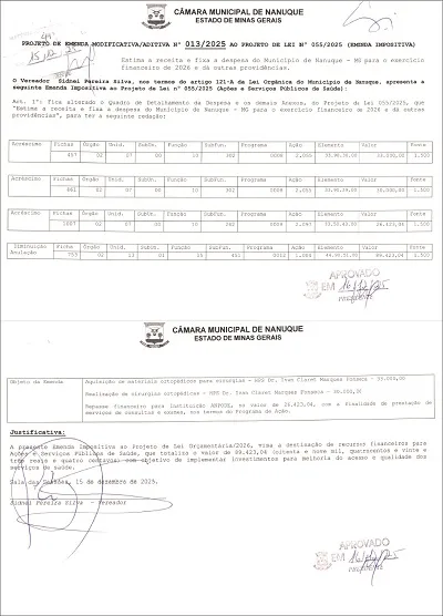 Vereador Sidnei destina emendas impositivas para a Saúde 