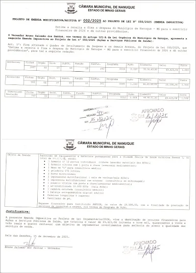 Vereador Bruno Salomão destina mais de R$ 89 mil para a saúde no Orçamento de 2026 Vereador Bruno Salomão destina mais de R$ 89 mil para a saúde no Orçamento de 2026