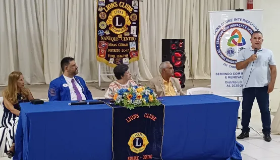 Lions Clube Nanuque Centro recebe governador do Distrito LC-12