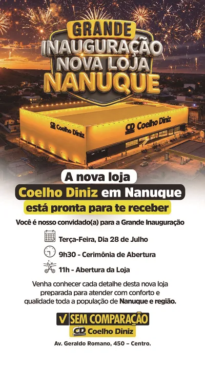 Coelho Diniz inaugura 23ª loja da rede em Nanuque 