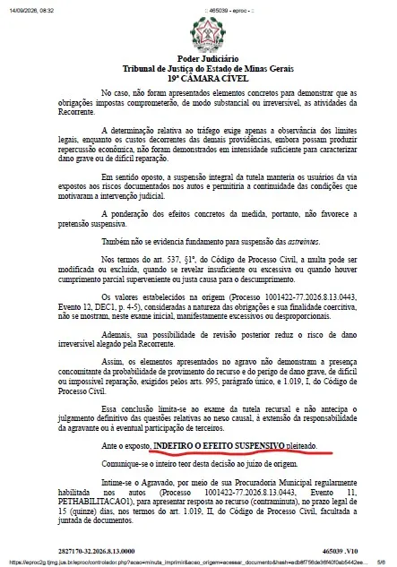 SERRA DOS AIMORÉS GANHA MAIS UM ROUD CONTRA A GIGANTE SUZANO