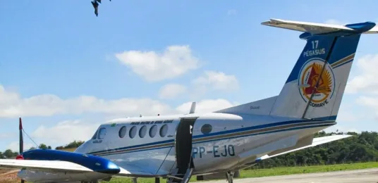 Avião da PM cai perto de Ipatinga e deixa três mortos no Vale do Aço