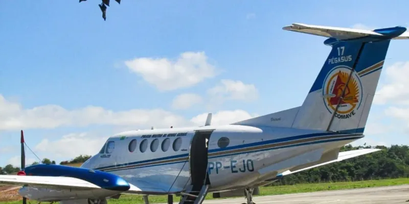 Avião da PM cai perto de Ipatinga e deixa três mortos no Vale do Aço