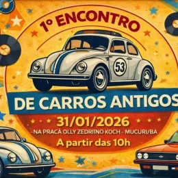 Clássicos 'sobre rodas' vão tomar conta de Mucuri no 1º Encontro de Carros Antigos