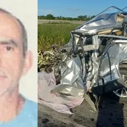 Colisão frontal na BR-101 mata morador de Nanuque e interdita rodovia em Teixeira de Freitas