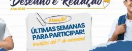 Concurso de Desenho e Redação incentiva desenvolvimento cognitivo de estudantes; inscrições até 1º de setembro