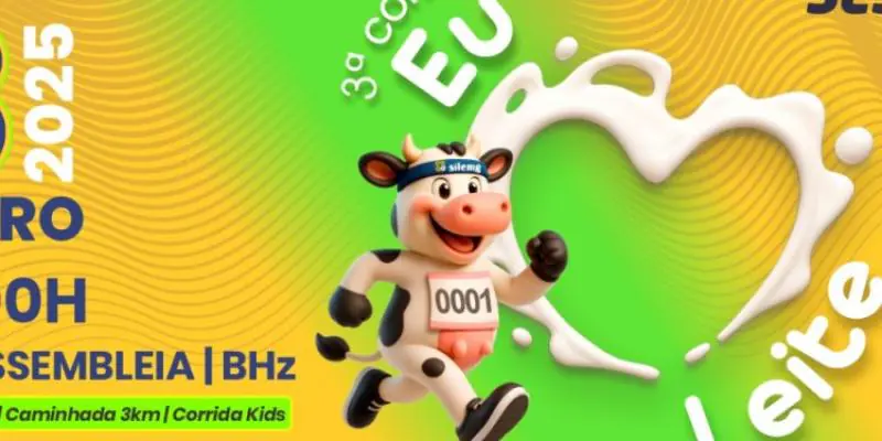 Corrida Eu Amo Leite celebrará saúde, esporte e o valor do leite