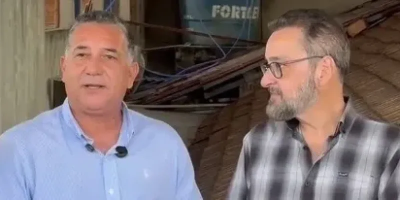 Deputado Gustavo Santana visita obras do Hospital Renato Azeredo em Nanuque