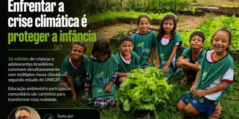 Enfrentar a crise climática é proteger a infância