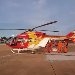 Helicóptero dos bombeiros cai com seis militares em Ouro Preto