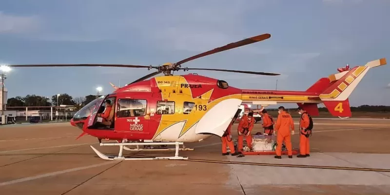 Helicóptero dos bombeiros cai com seis militares em Ouro Preto