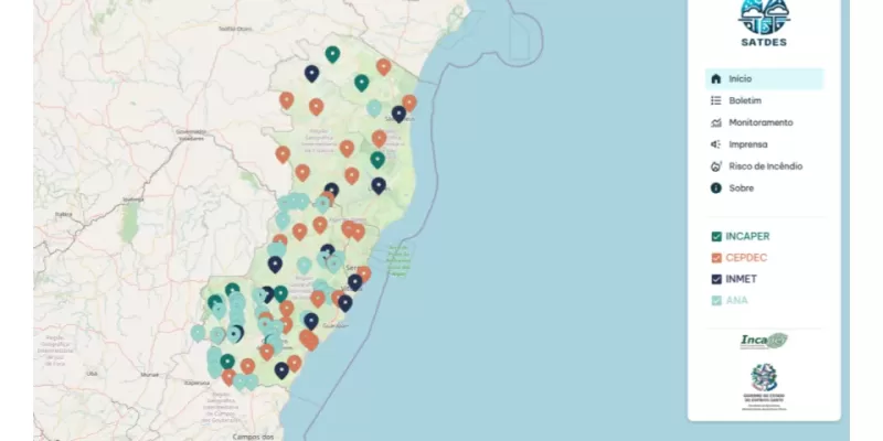 Incaper disponibiliza primeiro sistema de dados meteorológicos em tempo real do Espírito Santo