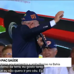 Lula pede a Deus que não o leve para o Céu 