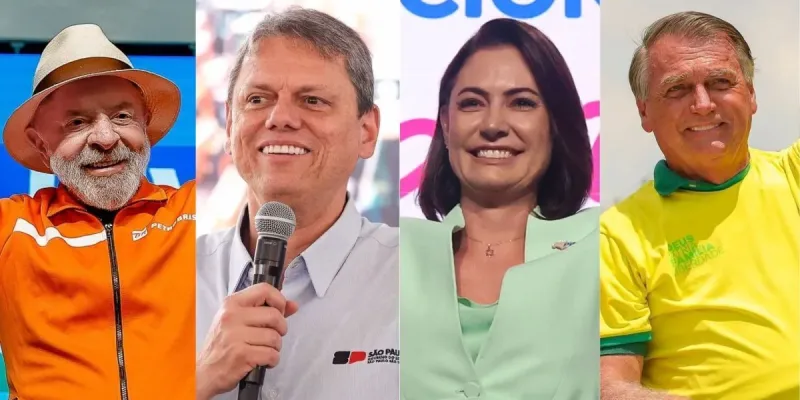 Pesquisa Futura/Apex mostra Lula atrás de Bolsonaro, Michelle e Tarcísio em cenários de segundo turno