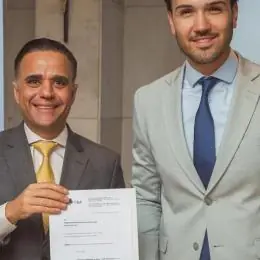 Presidente eleito da OAB&MG, Gustavo Chalfun, se reúne com o presidente da ALMG para tratar de pautas importantes para a advocacia