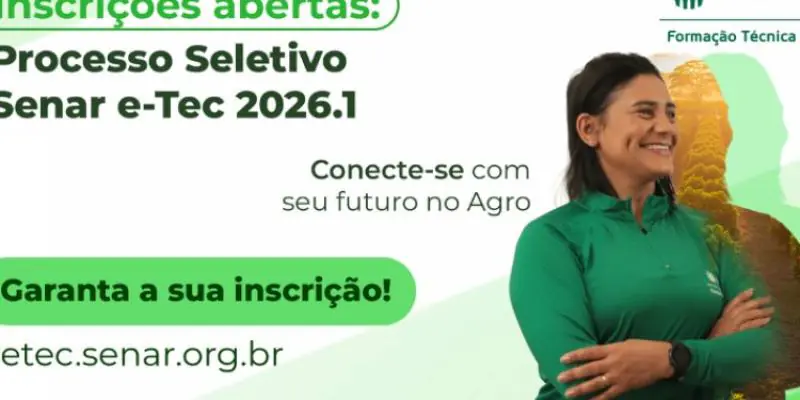 Senar abre inscrições para cursos técnicos