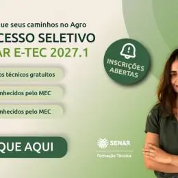 Senar e-Tec oferece cursos técnicos gratuitos